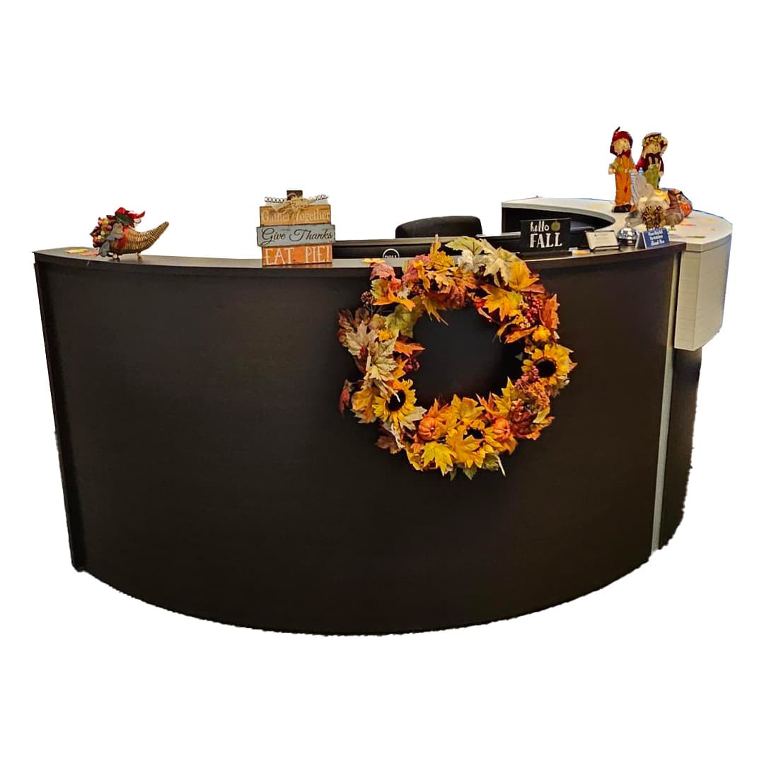 Half-Round Reception Desk