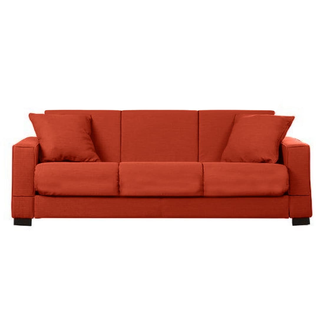 Orange Sofa 96W x 34D x 27H