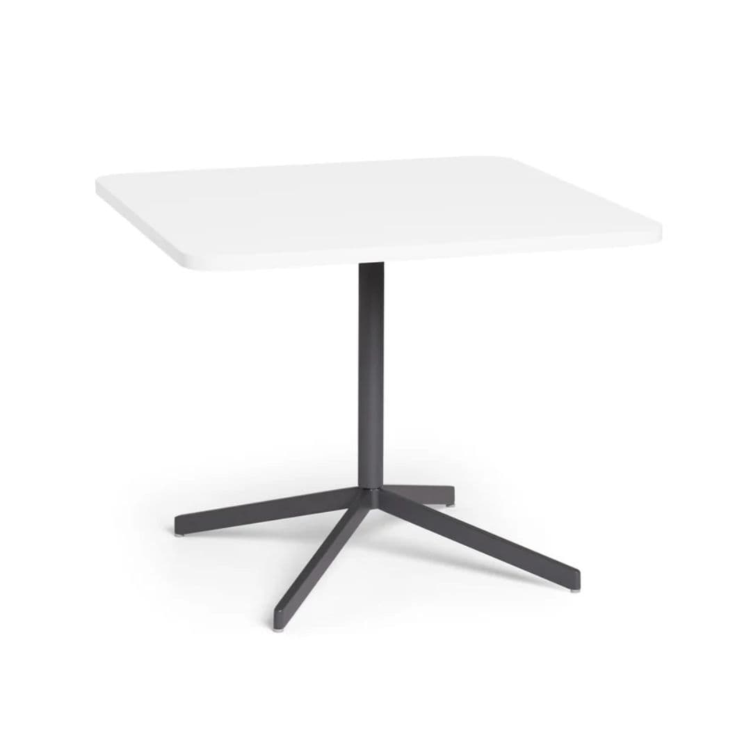Touchpoint Table, 36x36, Charcoal+White LPL