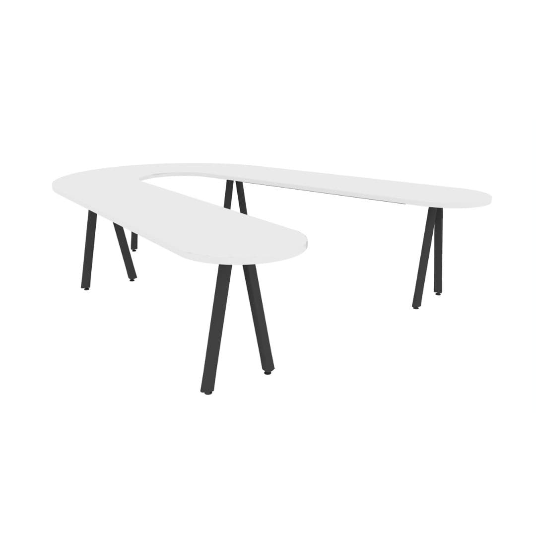 Admix V Media Table, 30 Degree, 6 People