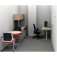 6x6 Private Office + Collaboration Table