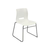 Casper Used Stack Chair, White