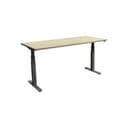 Used 30×70 In Adjustable Height Table Desk, Light Oak