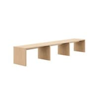 Loci 42" x 252" Communal Waterfall Bar Table