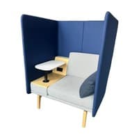 Heya Lounge Chair, Armless with Full Surround and Single Console