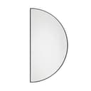 Mirror - 1/2 Circle, Black