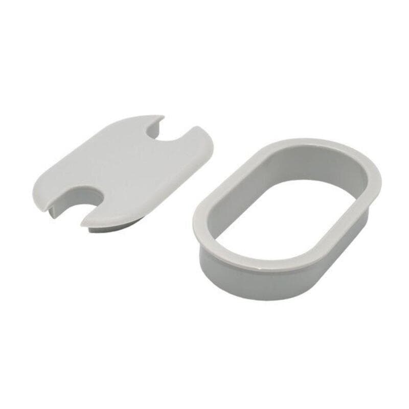Oval Grommet 2 1/2"D x 4"W x 1 1/4"H White