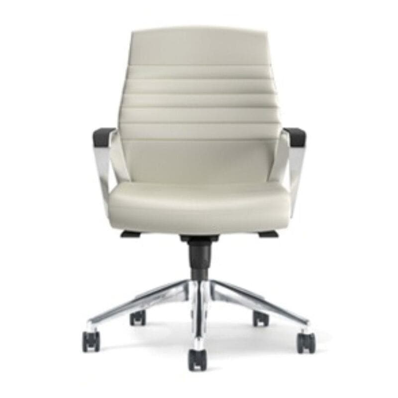 Fino Chair Mid Back, Pneumatic HT Adj, Seat Adj, Tension Lock, Casters, 5 Star Base