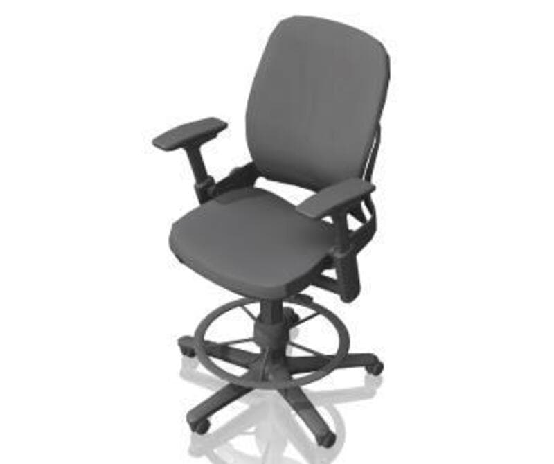 Leap; Stool, Upholstered, Adjustable seat depth