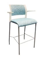 Steelcase Move Bar Height Stools (Aqua Pattern)