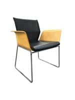 Wilkhan Mesh Back Side Chair w/ Wooden Arms