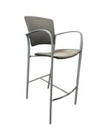 Haworth Improv Bar Height Stools (Brown/Silver)