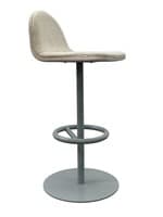 OFS Light Gray Fabric Bar Height Stools (Light Gray/Silver)