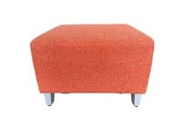 Kimball Fringe 1 Seat Bench (Orange/Silver)