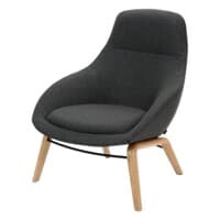 'Always' Lounge Chair w/ Wood Legs