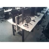 Back To Back Electric Desk (Alternate Mid High Screen)