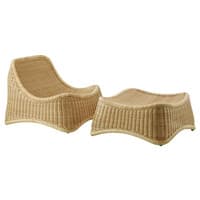 Nanna Ditzel Chill Rattan Chair and Stool Parent