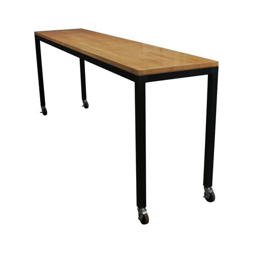 9' Laminate Standing Table on Casters