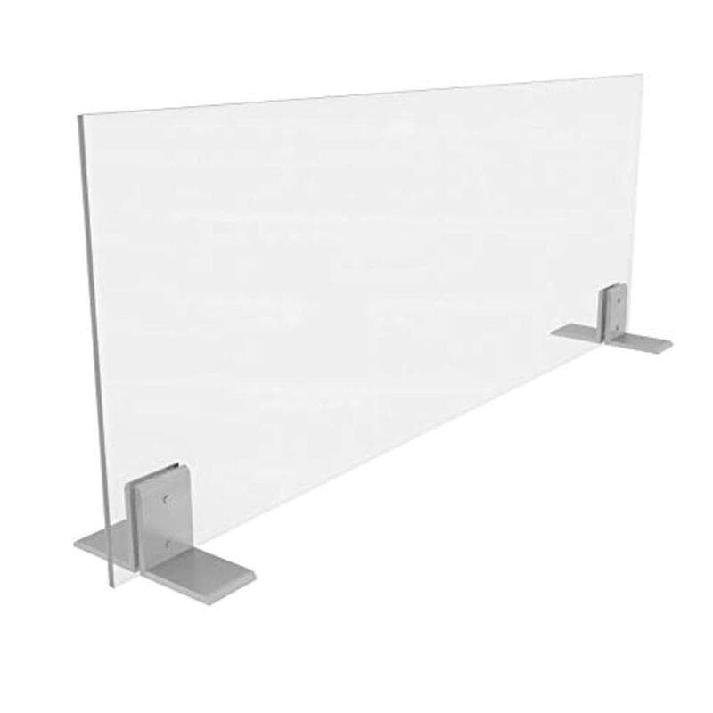 Sneeze Guard Clear Plexiglass 64 1/2W x 28H