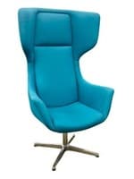 Groupe Lacasse Orsay Lounge Armchair (Blue/Chrome)