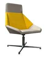Arcadia Nios High Back Lounge Chair (Yellow/Grey)
