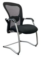 9to5 Strata Cantilever Visitor Chair (Black/Black)